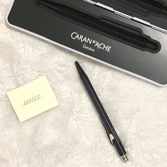 NWT Caran D'Ache Limited Edition Swiss-made Purple Pen, Black Ink, White… - Picture 2 of 13